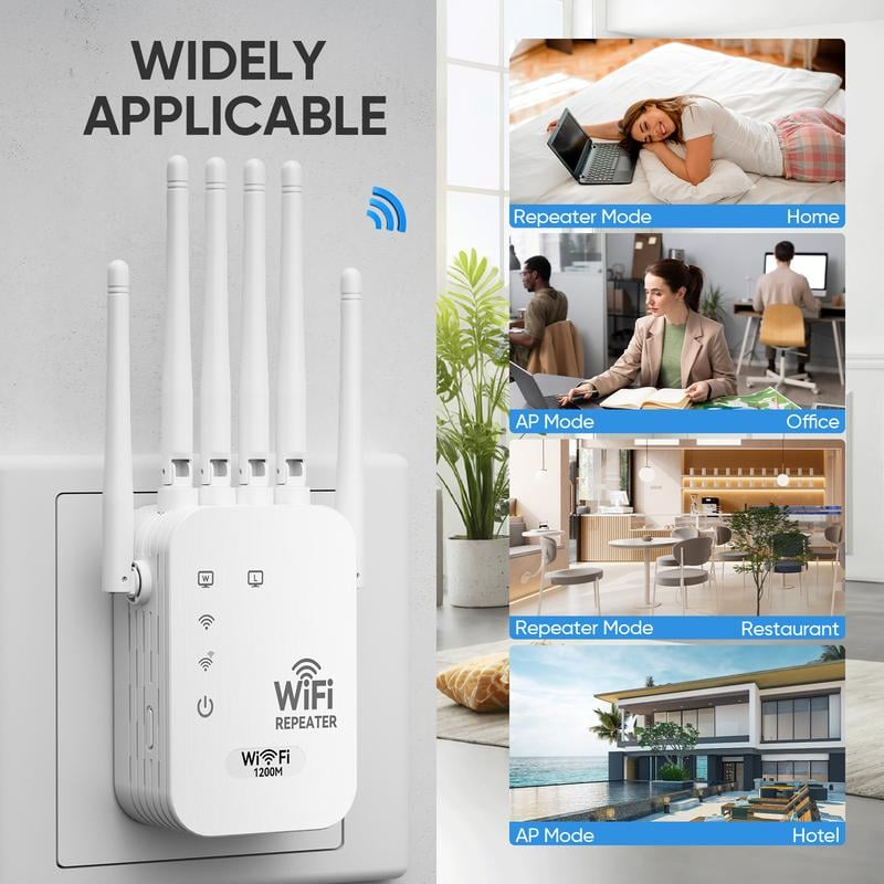 🔥🔥LAST DAY 49% OFF- 📶WiFi Extender 6-Antenna Strong Signal🚀⚡